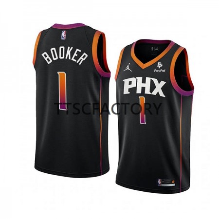Maillot Basket Phoenix Suns Devin Booker 1 Jordan 2022-23 Statement Edition Noir Swingman - Homme